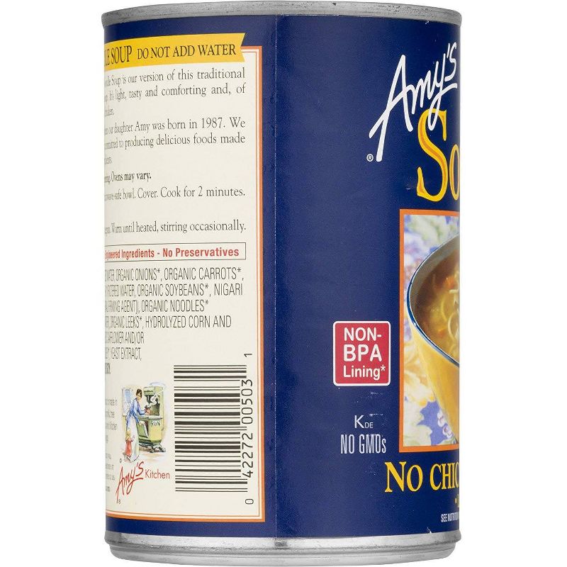 Amy's Low Fat No Chicken Noodle Soup 14oz