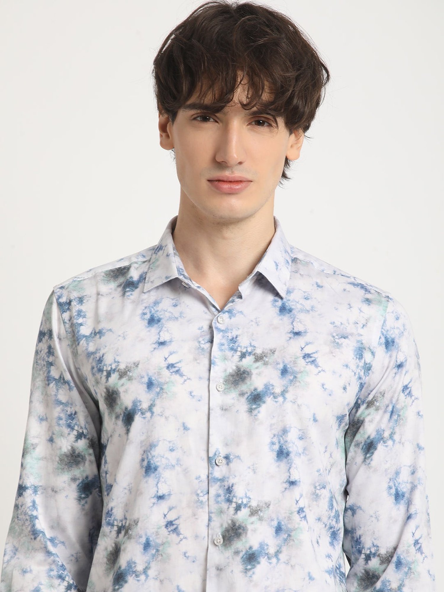 The Bear House Multicolored Cotton Slim Fit Printed Shirt