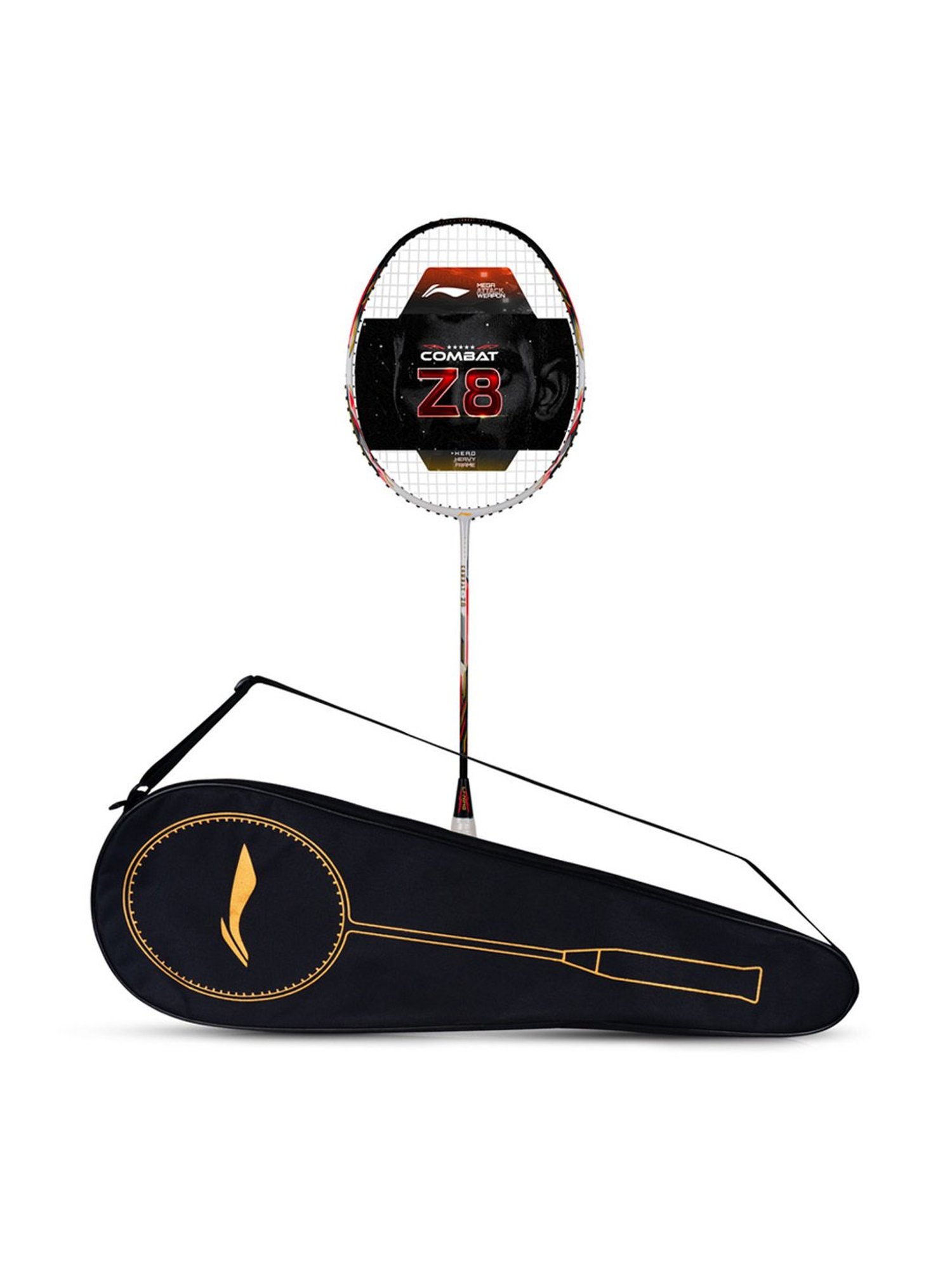 Li-Ning Combat Z8 Badminton Racket (White) Size - Medium