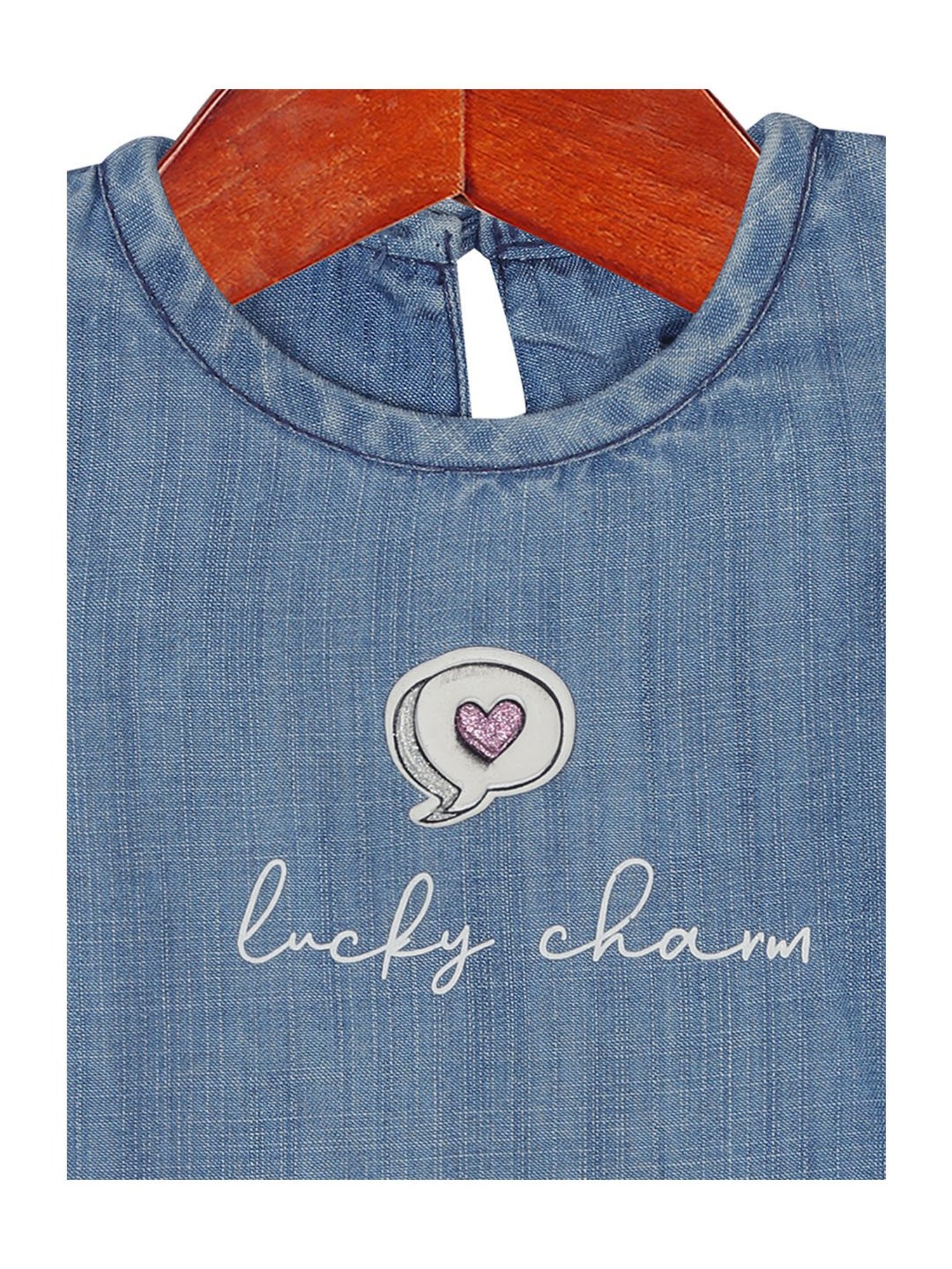 Tiny Girl Blue Printed Top