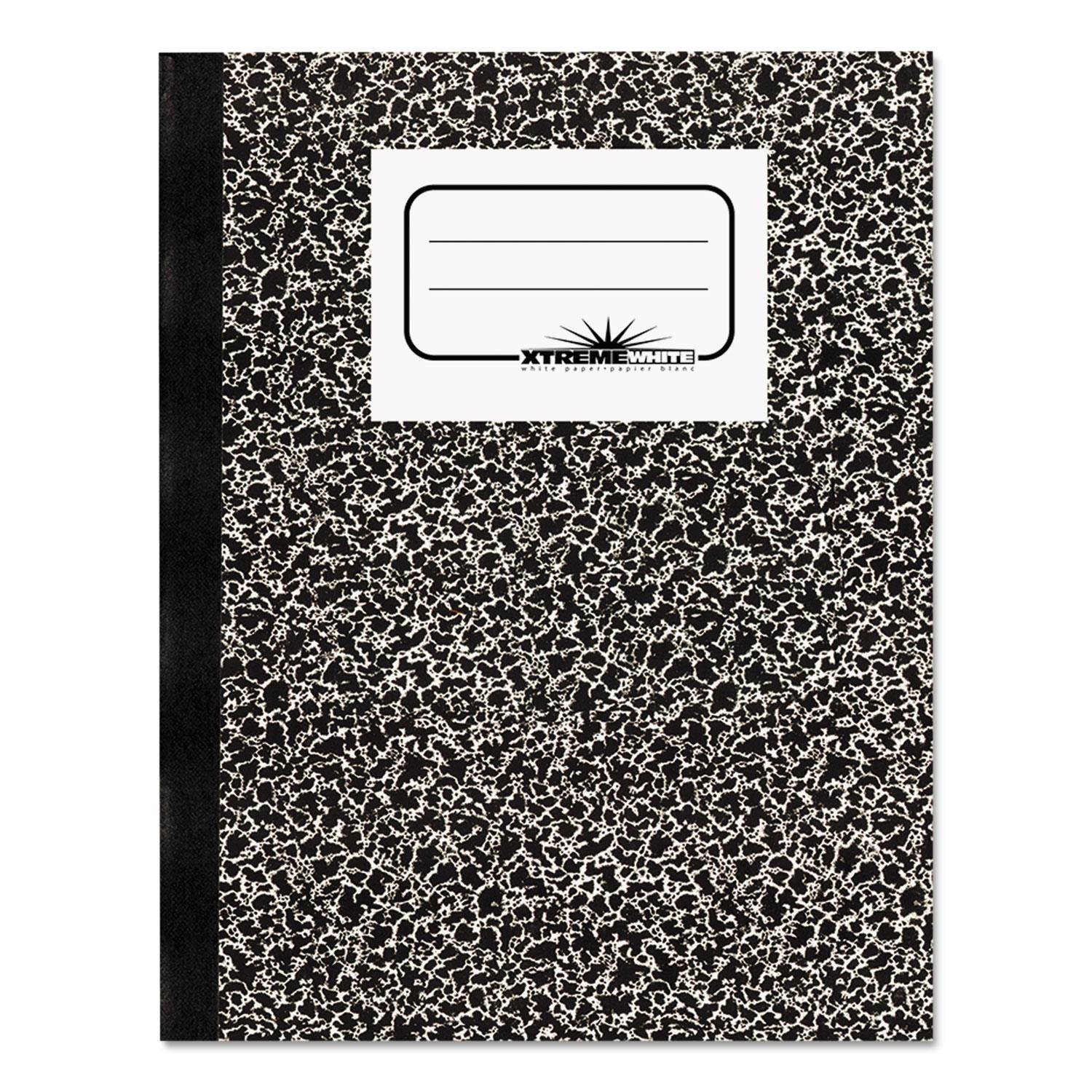 Rediform 43460 National Xtreme White Notebook 80 Sheet -  7.87" x 10" - 1 Each Each - White Paper