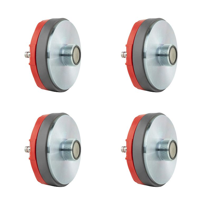 DS18 PRO-DR1.75 1.75 Inch 600 Watts Max 300 Watts RMS 8 Ohms Twist On Throat Compression Driver Tweeter with Titanium Voice Coil (4 Pack)