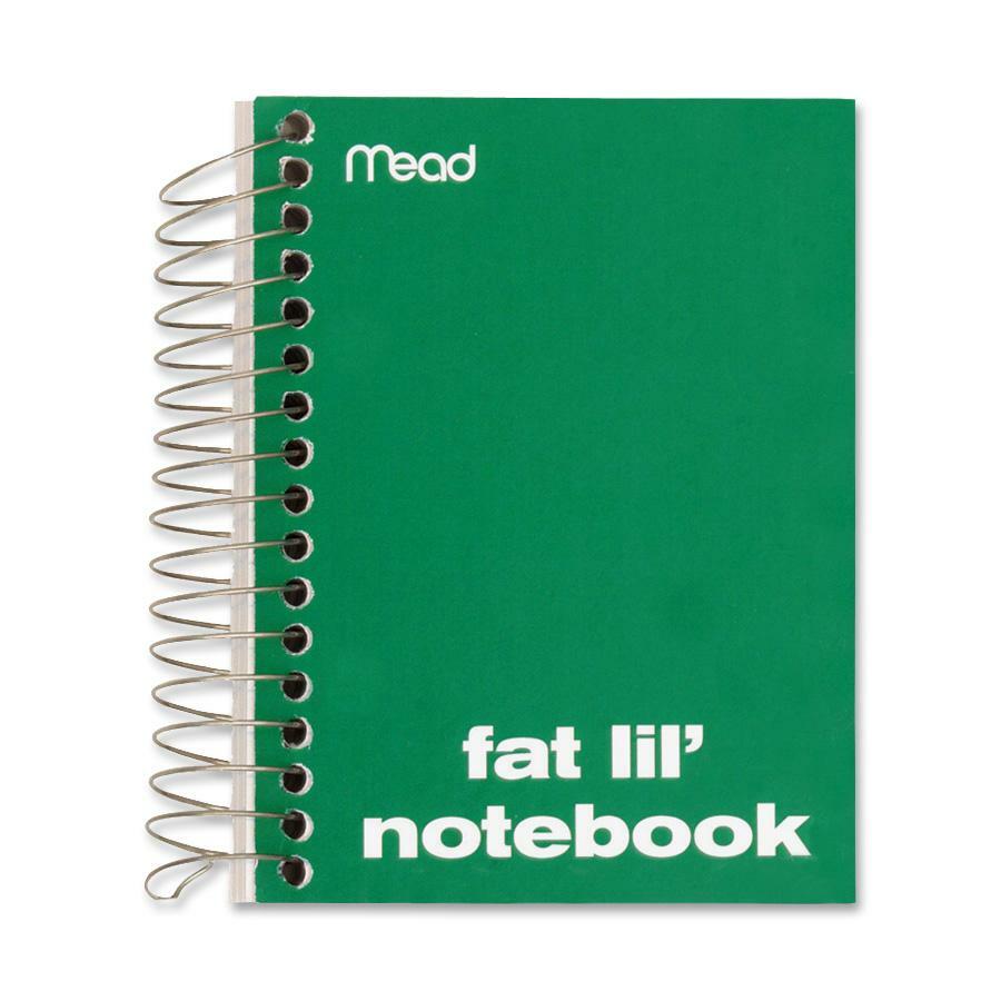 Mead 45390 Fat Lil' Fashion Notebook 200 Sheets 4" x 5.50" - 1Each - White Paper