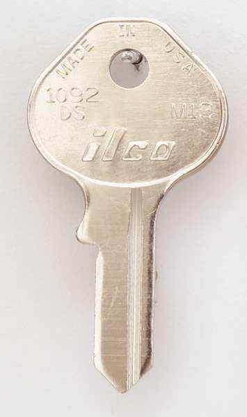 Key Blank, Brass, Type M13,4 Pin, PK10