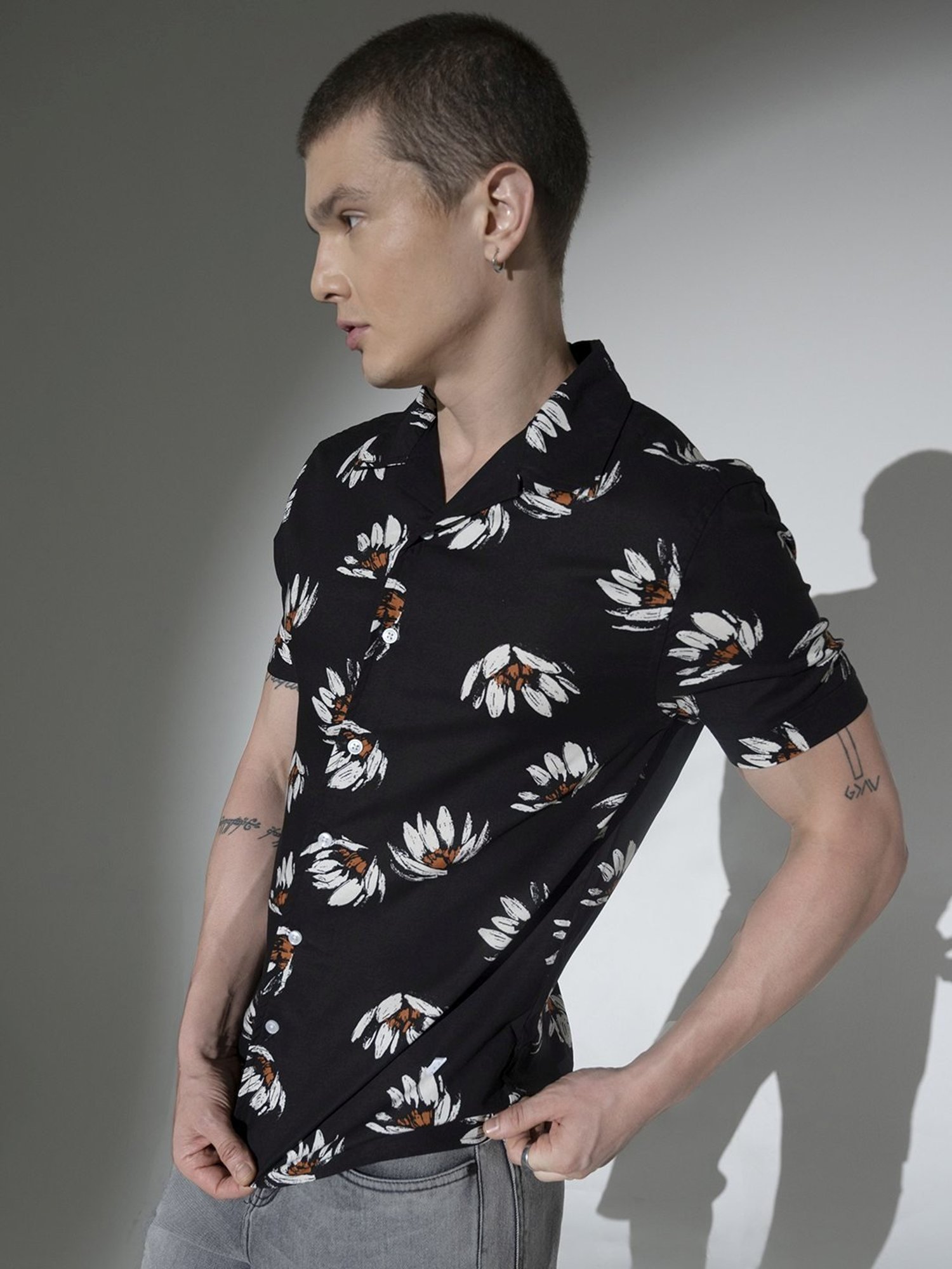 Hubberholme Multicolored Boxy Fit Printed Shirt