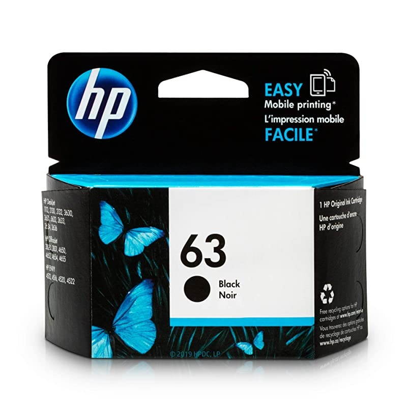 63 | Ink Cartridge | Black | F6U62AN