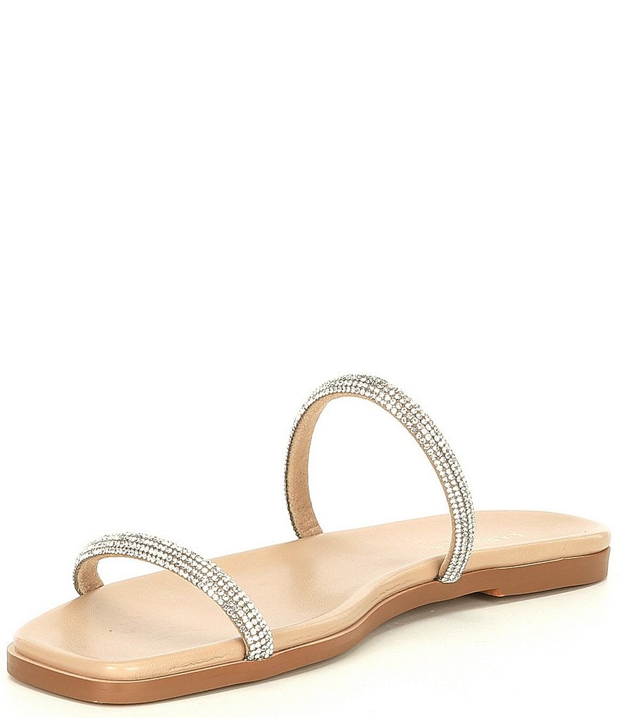 Carvela Kelly Rhinestone Embellished Banded Flat Sandals
