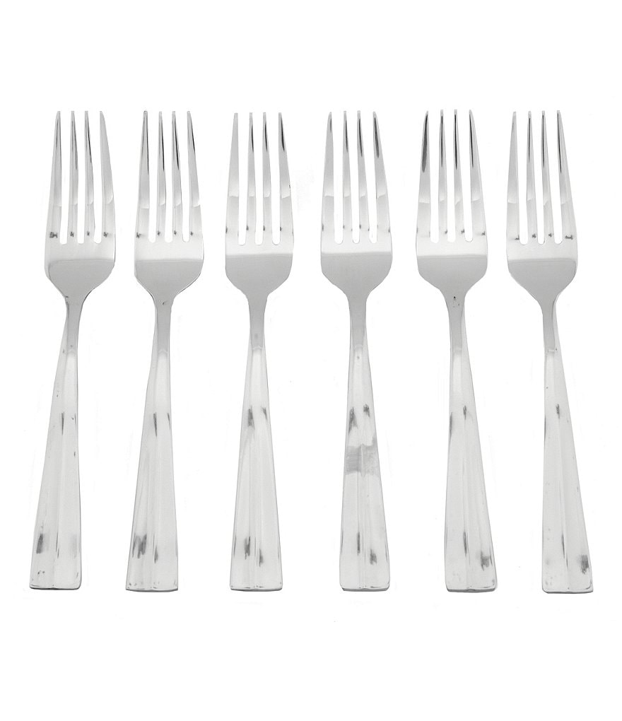 Oneida Arc Sculpted Stainless Steel Salad Forks, Set of 6