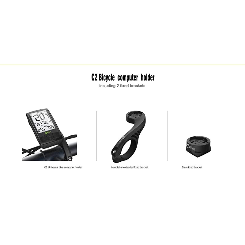 C1 Speed & Cadence Sensor - No Magnets Required - Connects to Bike Computers, Speedometers, Smart Trainers and Apps That use Bluetooth 4.0 BLE & ANT+ Techonolgy, Black