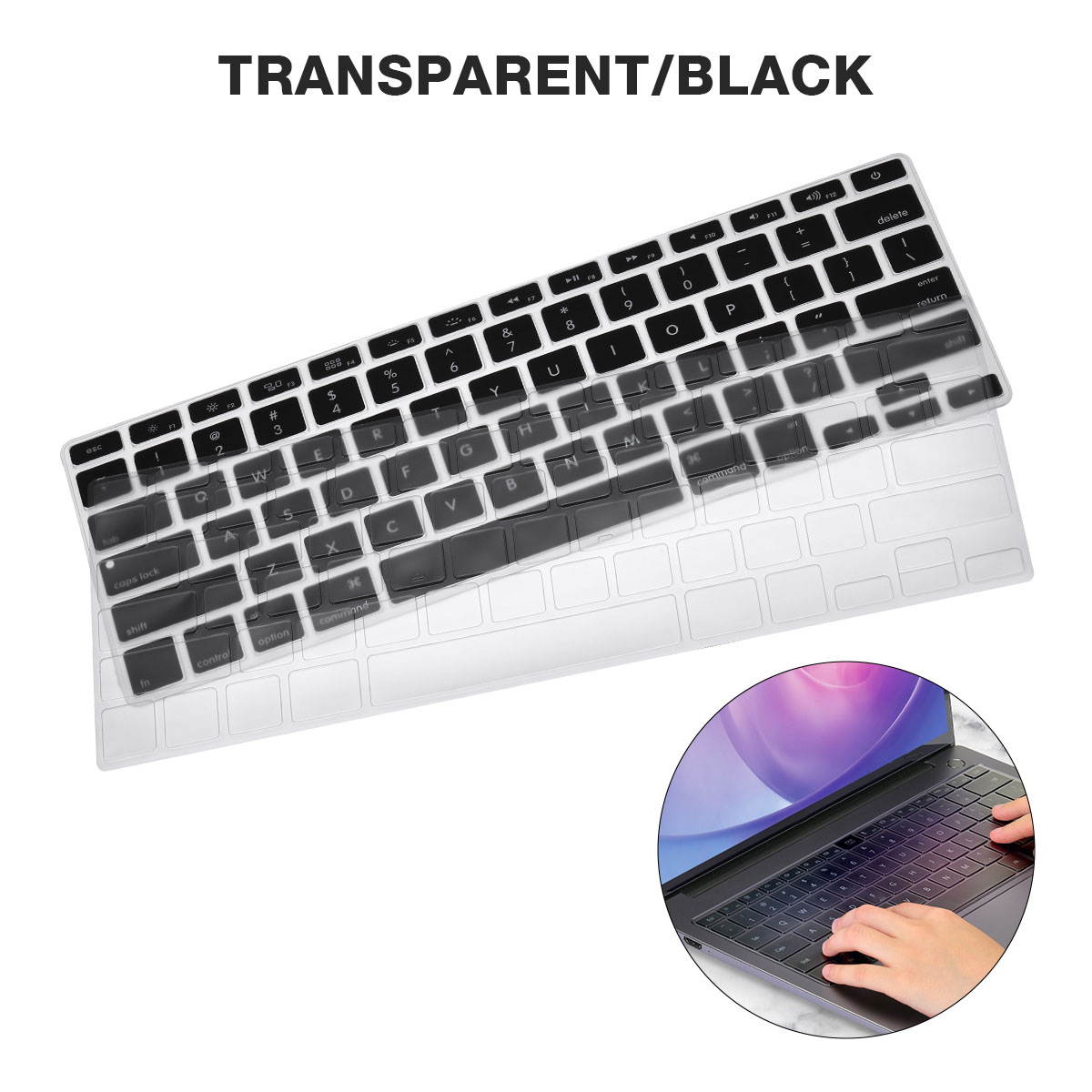 FirstPower Soft Silicone Keyboard Cover Skin for MacBook Pro Air A1369 2013 Models, 2015 Models, 2017 Models