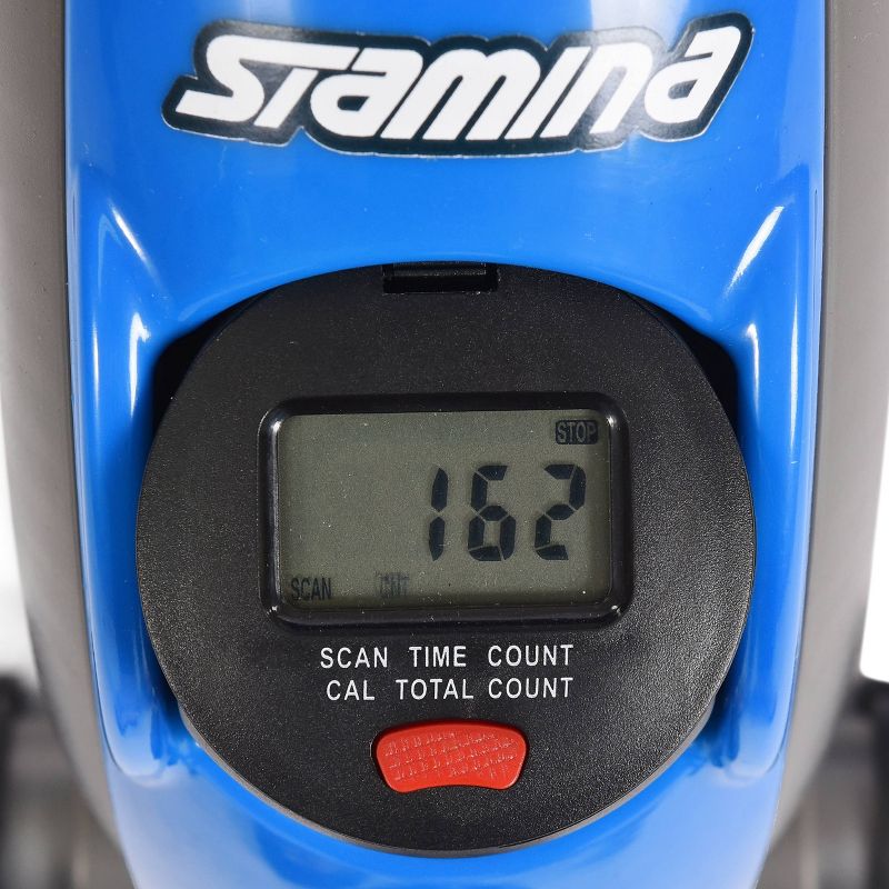 Body Flex Sports Body Rider BRF700 Stationary Full Body Cardio Exercise Upright Fan Bike with Dual Action Handlebars and Adjustable Seat