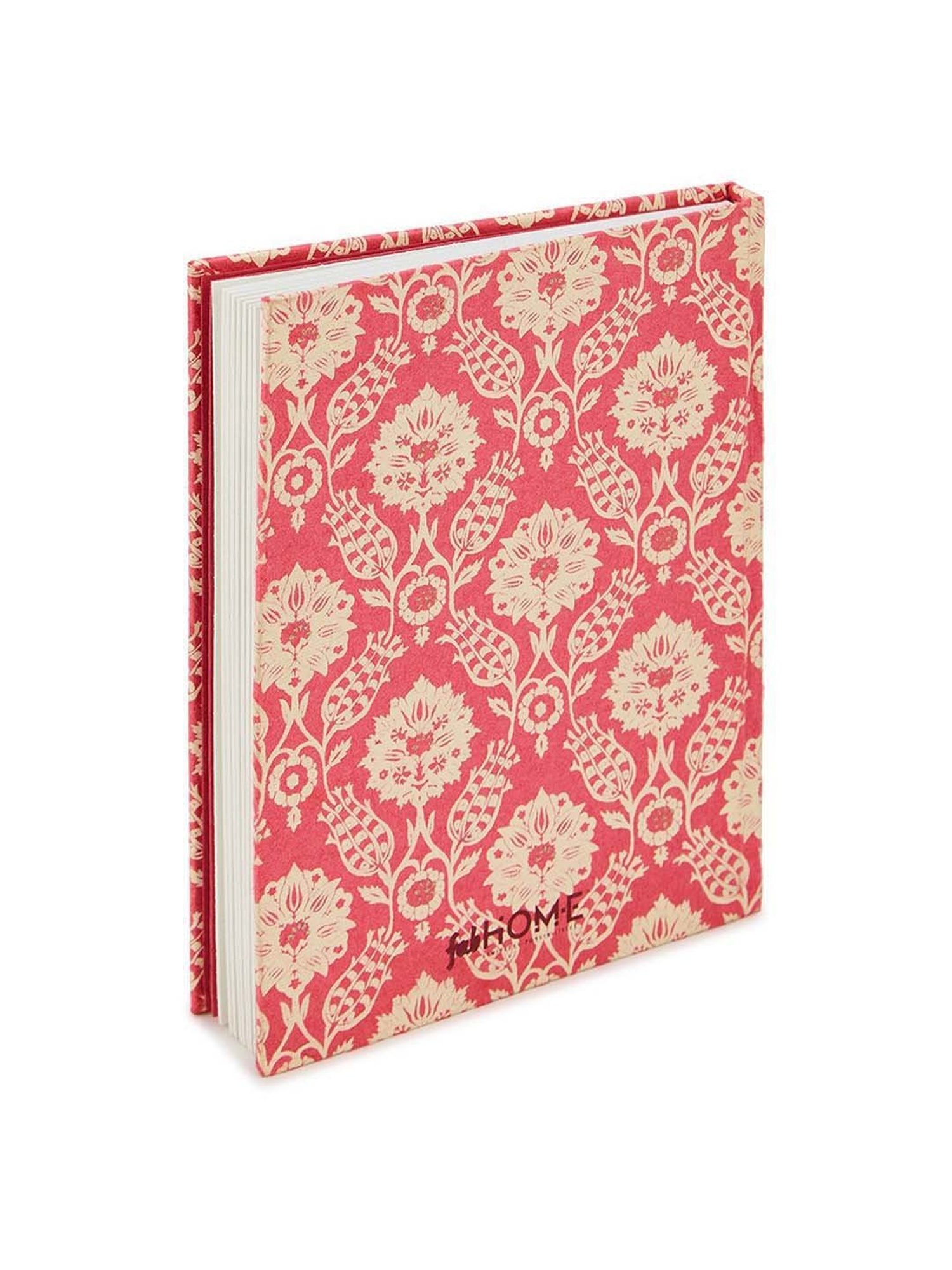 Fabindia Home Pink Paper Printed Sarkhaab Large Notebook