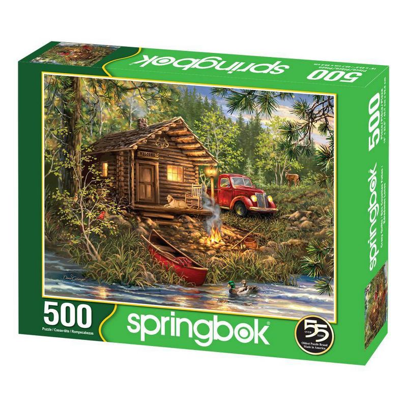 Springbok Cozy Cabin Life Jigsaw Puzzle - 500pc