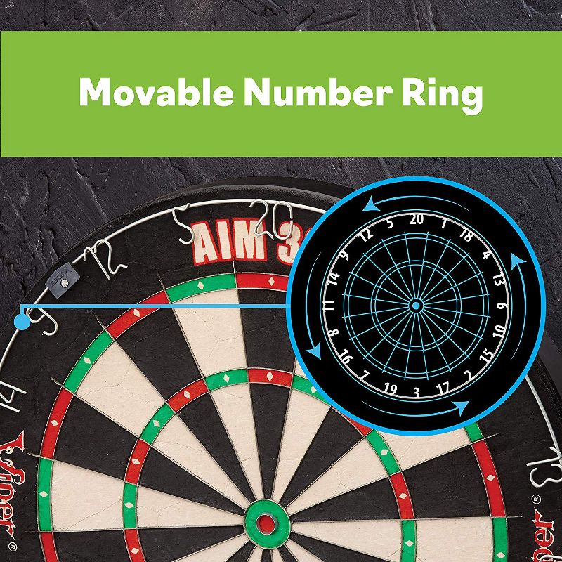 Viper AIM 360 Sisal Self Healing Practice Dartboard w/ Removable Aiming Circles