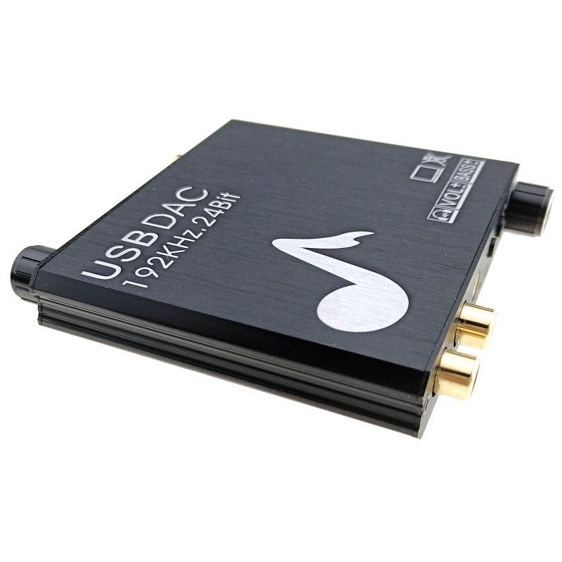 USB Optical Digital to Analog Audio Converter Bass Volume