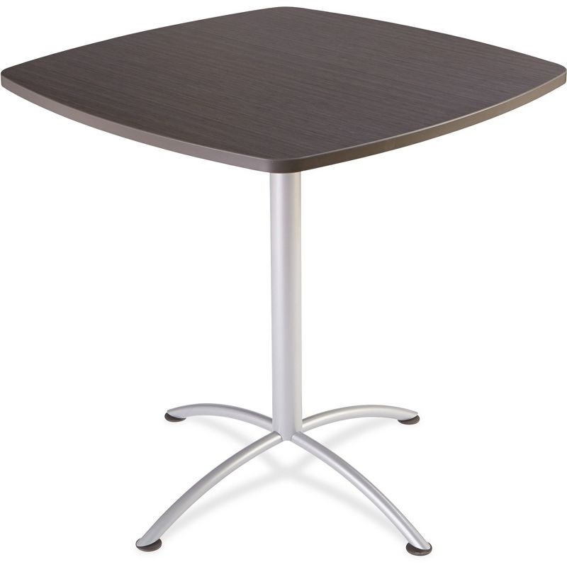 Iceberg ILand Table/Contour 42" Square/42" H Gray/Silver 69764
