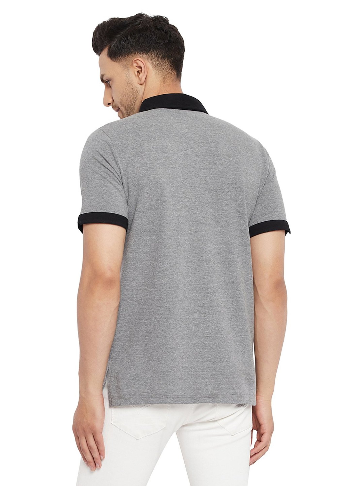 Hypernation Grey Polo T-Shirt