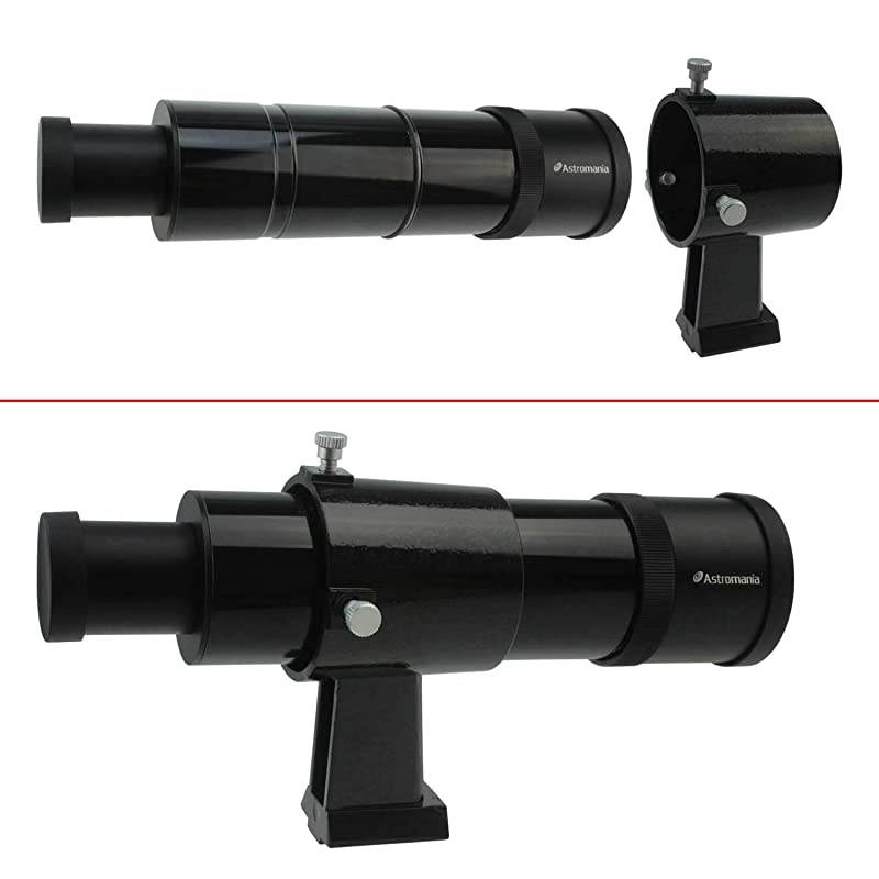 9x50 Illuminated Finder Scope Black it Provides Both a Bright Image and Comfortable Viewing