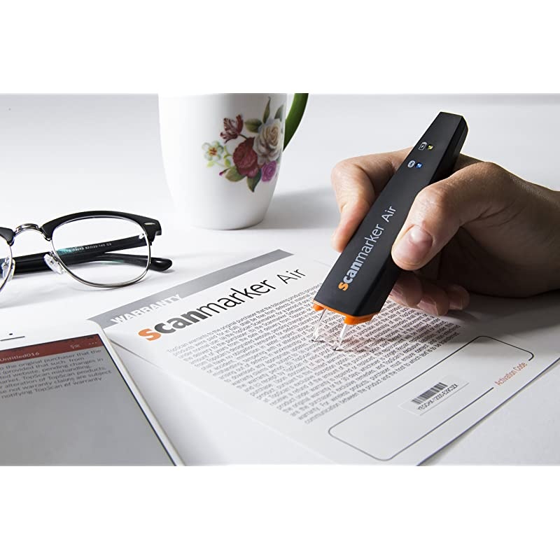 Air Pen Scanner | OCR Digital Highlighter and Reading Pen | Wireless | Text to Speech | Multilingual | Language Translation | Compatible with Mac, Windows, iOS, Android | Black