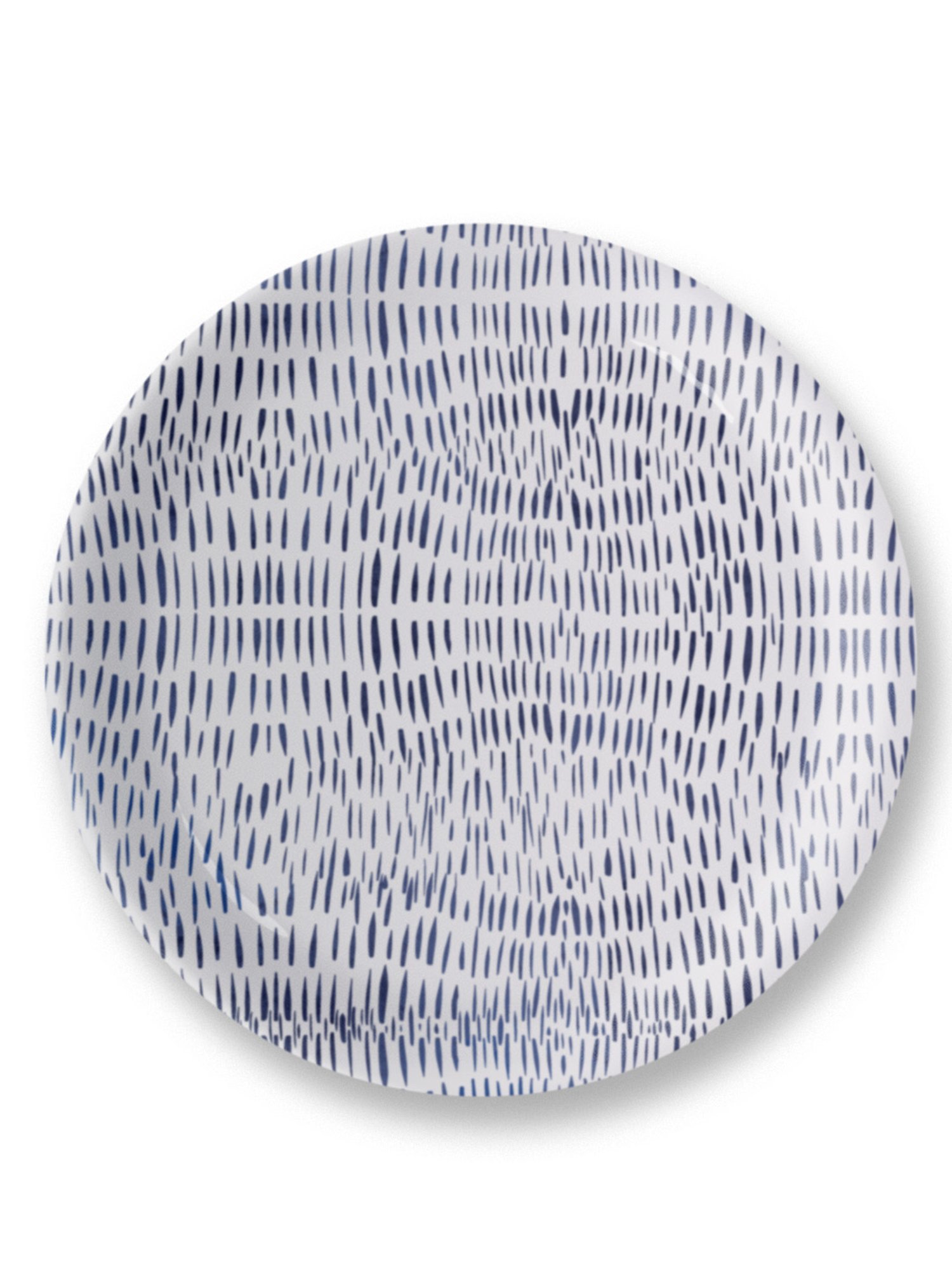 Nestroots Oceanic Oasis Blue & White Porcelain Decorative Wall Plate