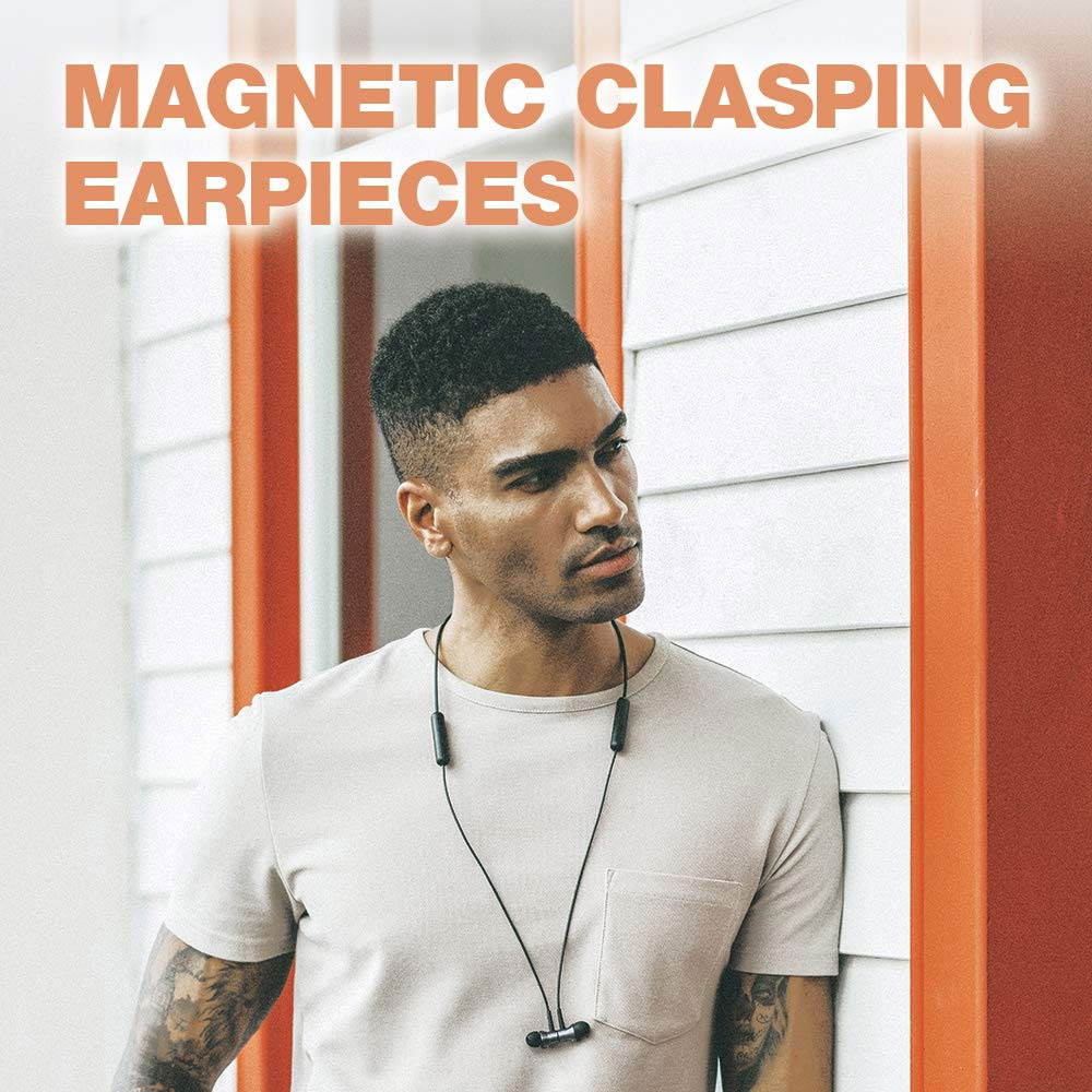 1MORE Piston Fit Wireless Headphones,Bluetooth Neckband Earphone 8H Playtime,IPX4 Sweatproof Earbuds With Mic for Phone Calls,Home Office