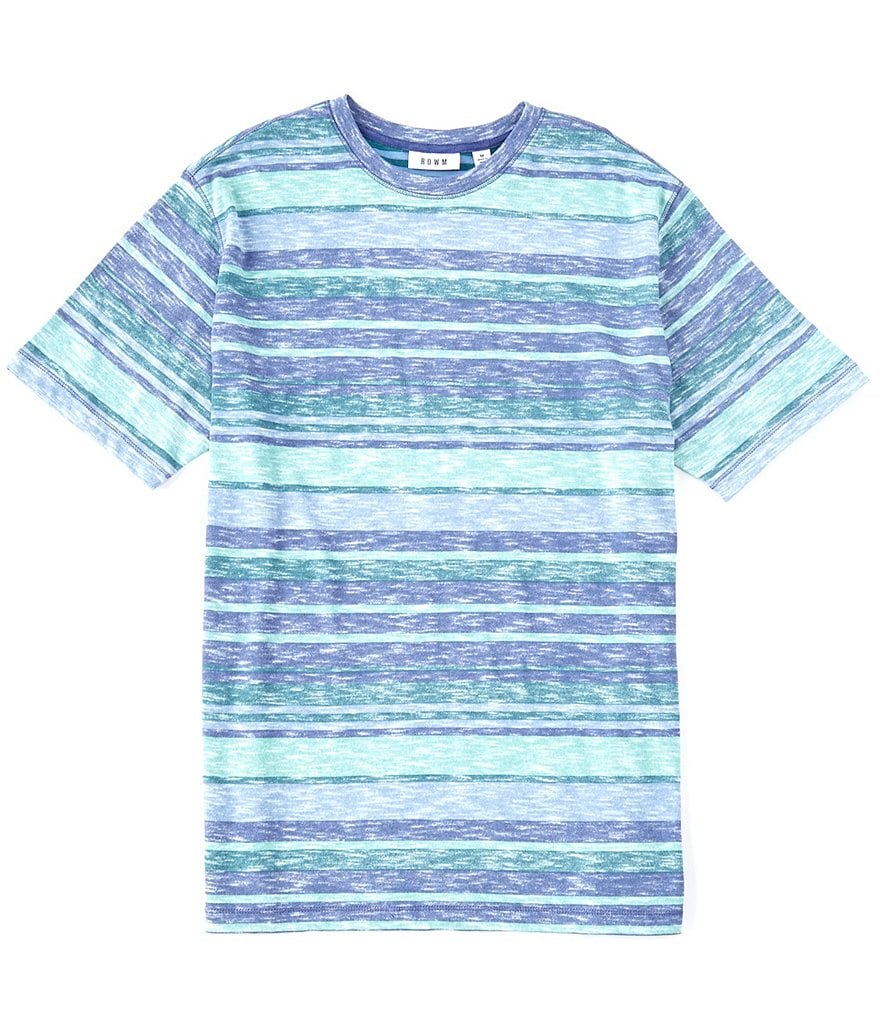 Rowm Short-Sleeve Bold Stripped Crew
