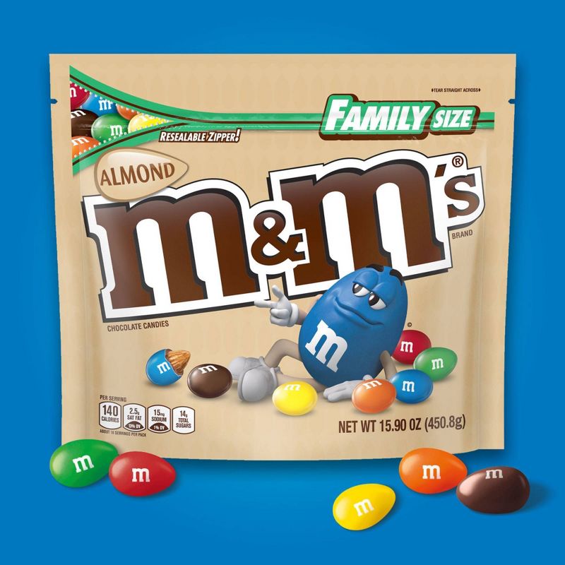 M&M's Almond Family Size Chocolate Candies - 15.9oz