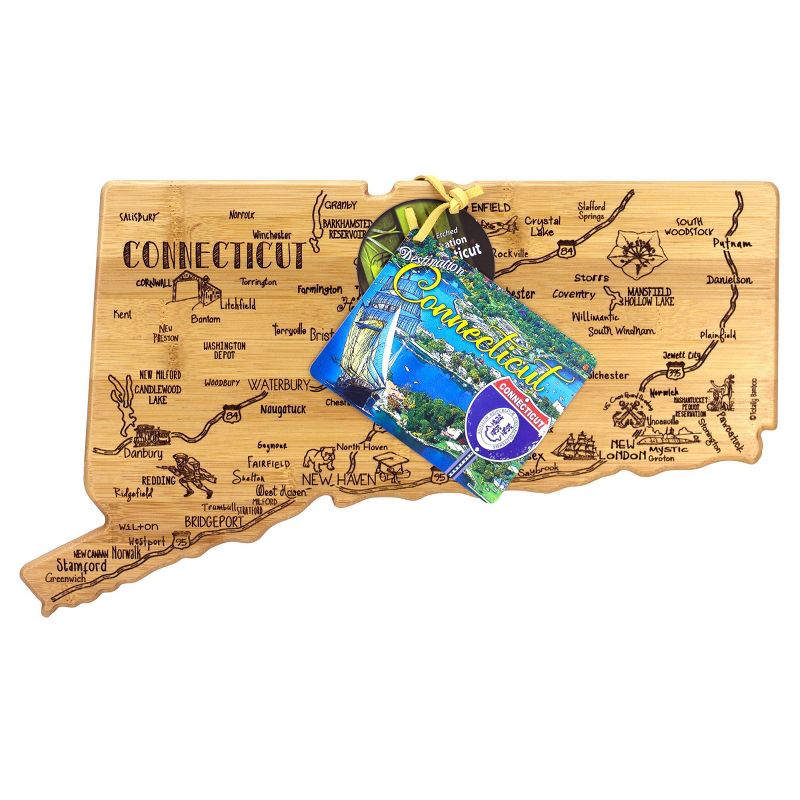 Totally Bamboo Destination Connecticut Serving and Cutting Board