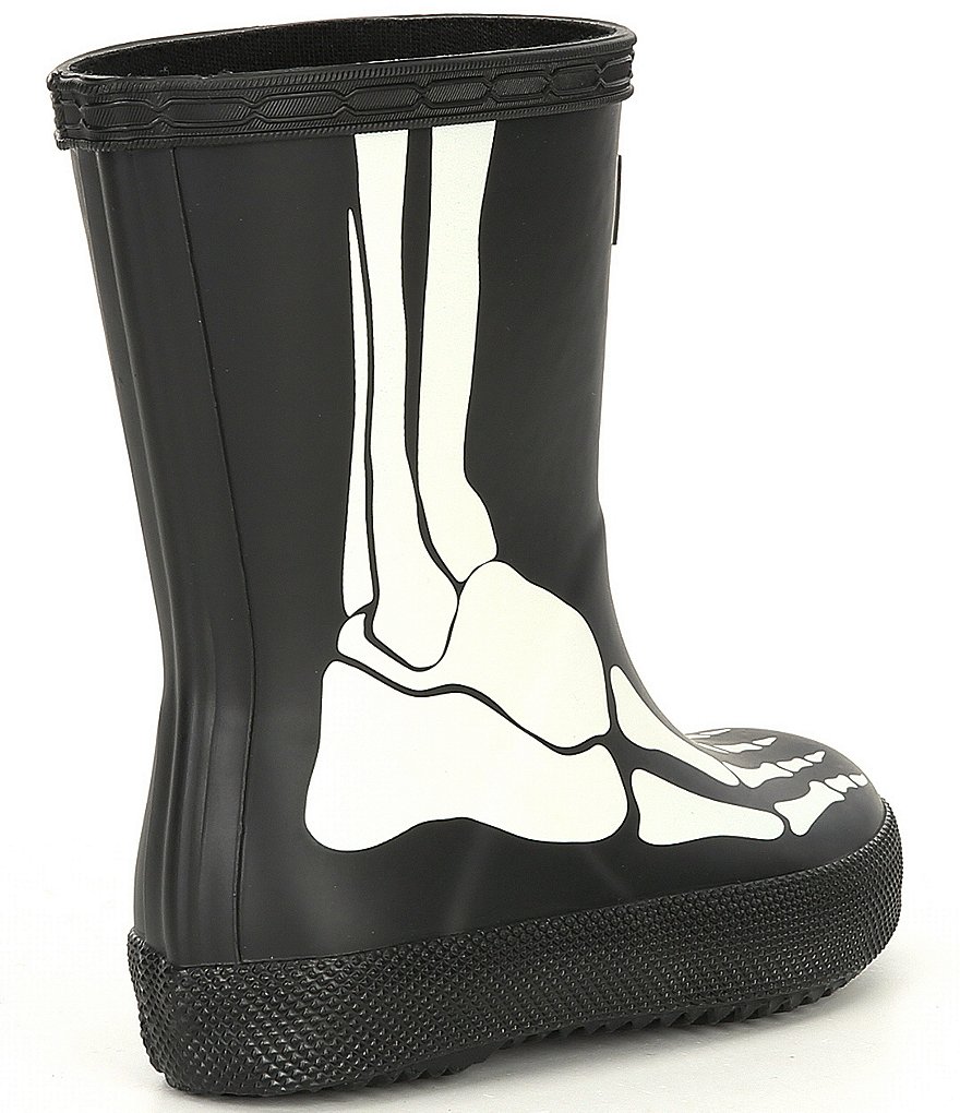 Hunter Kids' First Classic Skeleton Print Waterproof Rainboots (Infant)