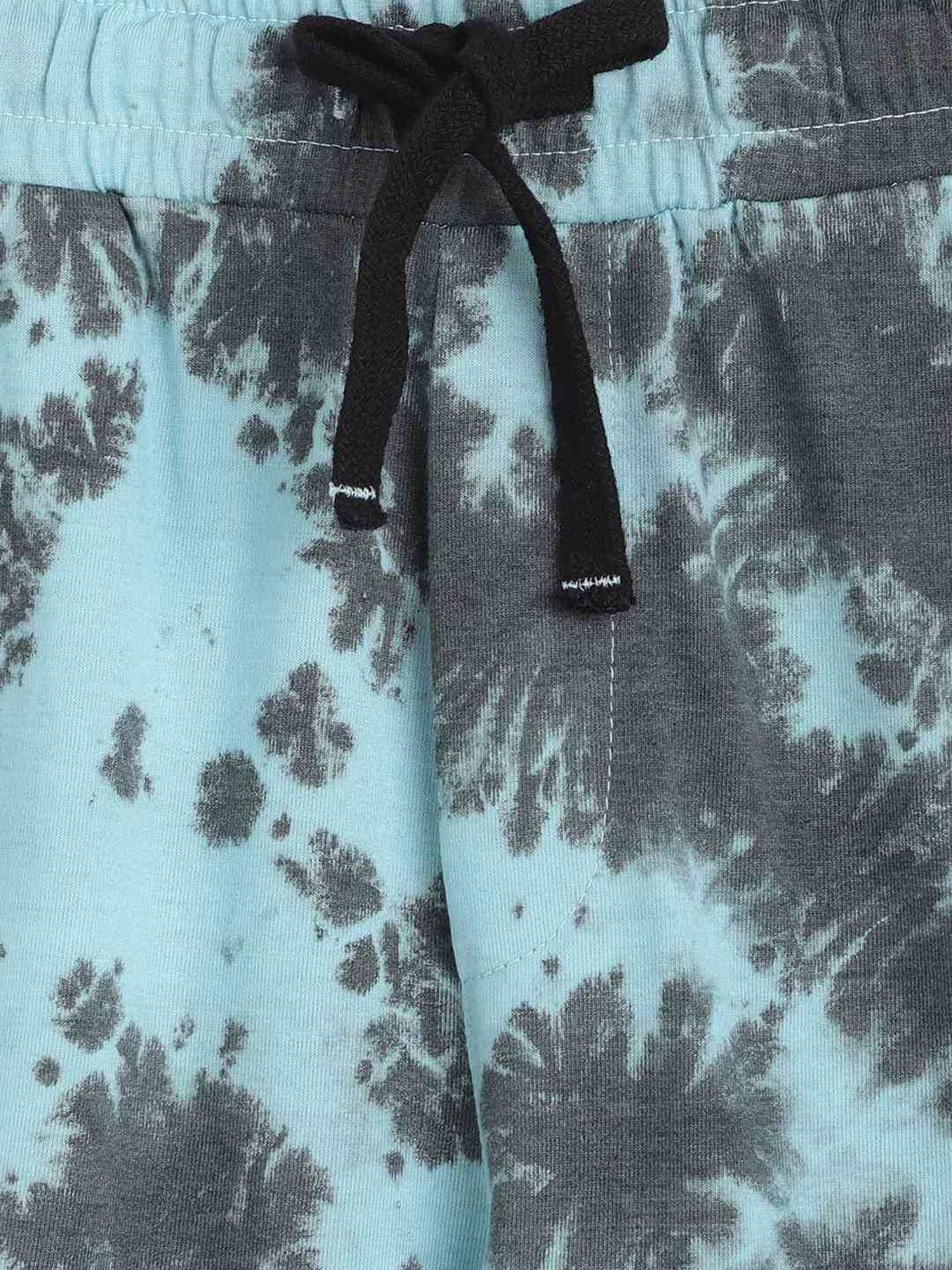 Lil Tomatoes Kids Sky Blue & Grey Washed Trackpants