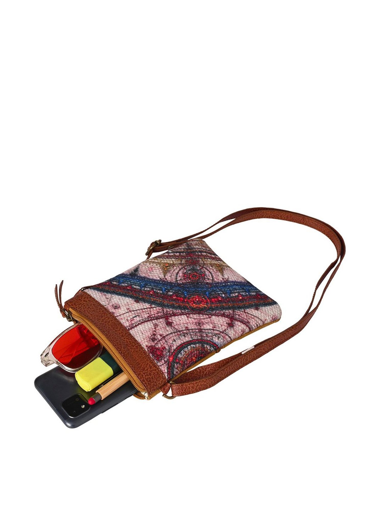 Mona B Astro Multicolor Printed Small Cross Body Bag