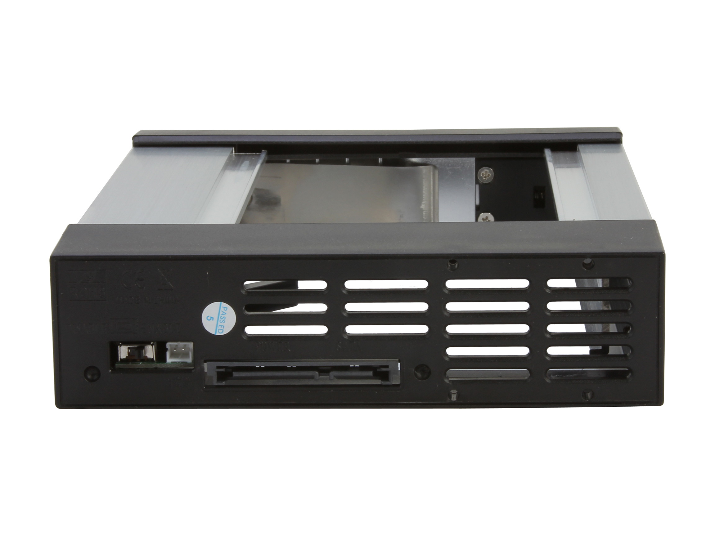 iStarUSA BPN-DE110SS-SILVER Trayless 5.25" to 3.5" SATA SAS 6 Gbps HDD Hot-swap Rack