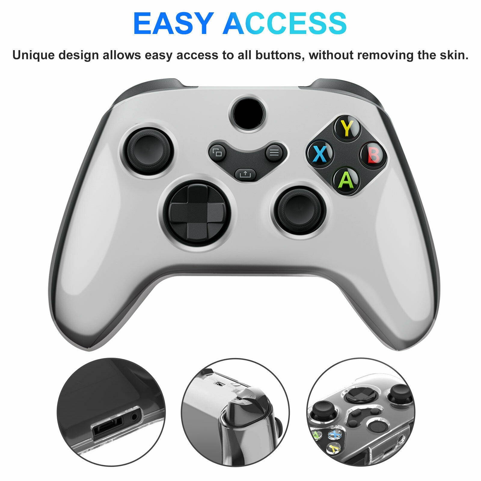 Protective Hard Clear Cover Case Dustproof Shell for Xbox Series S/X Controller