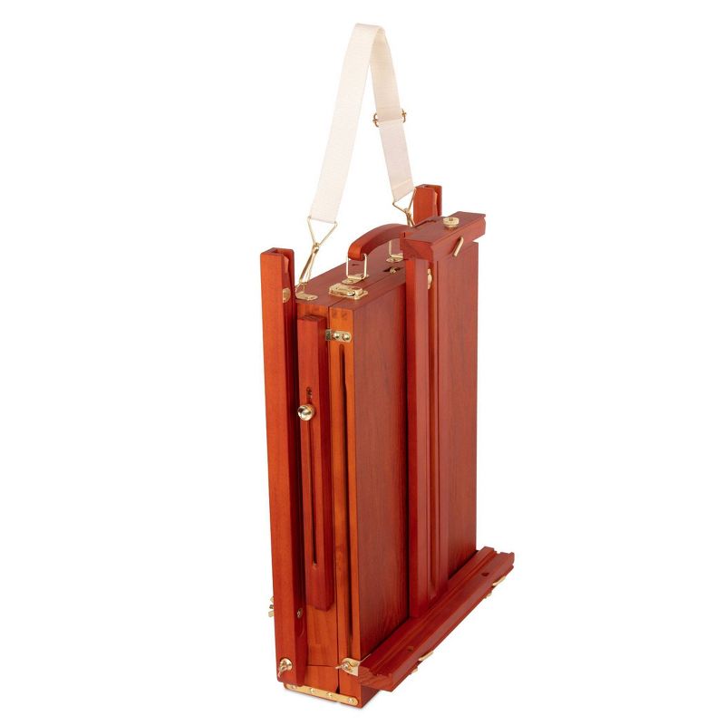 Craftabelle &ndash; Arts Easel and Canvas &ndash; 34pc Set with Paint Supplies &ndash; Wooden Italian Easel (CF2441Z)