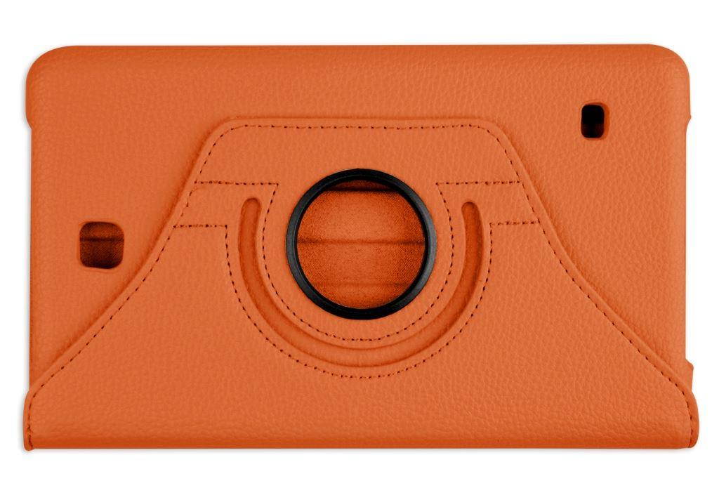 Hellfire Trading PU Leather Case 360 Rotating for Samsung Galaxy Tab 4 T330 8" - Hot Pink