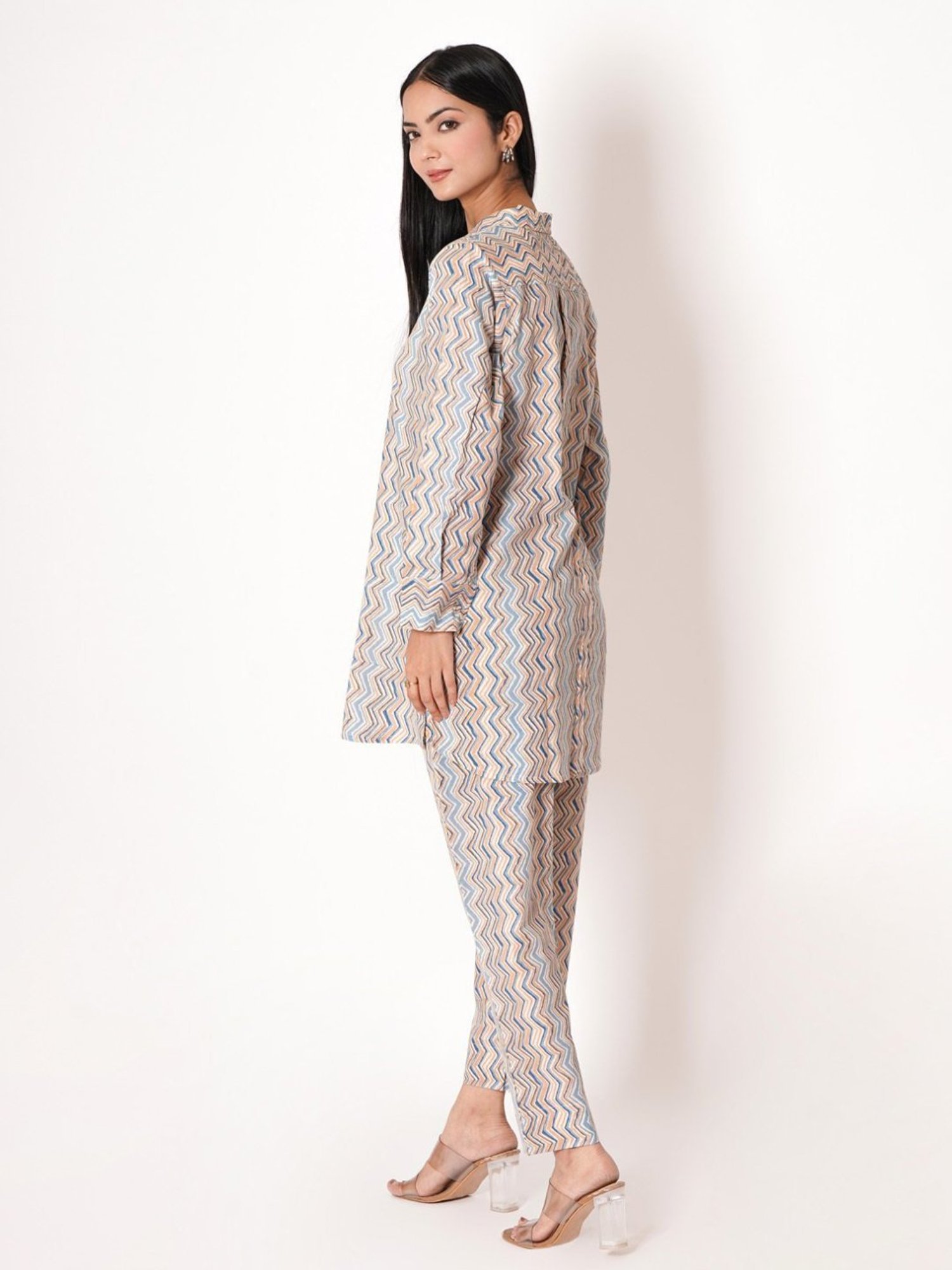 Kameez by Pooja Multicolor Printed Cotton Co-ord Set (Set of 2)