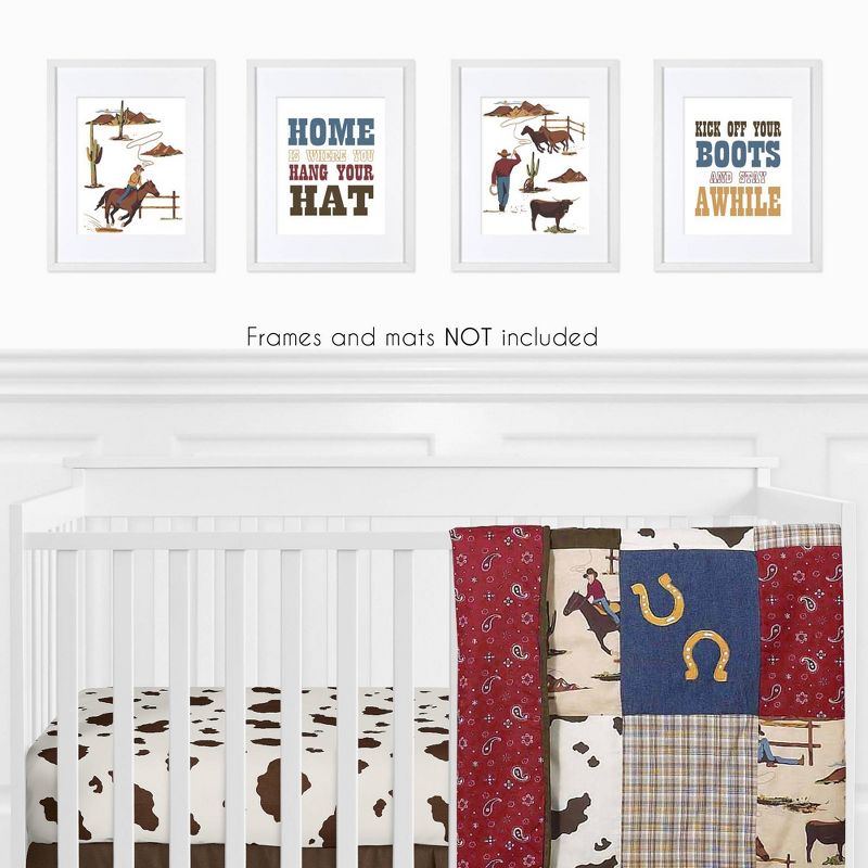 4pc Wild West Art Print Set - Sweet Jojo Designs