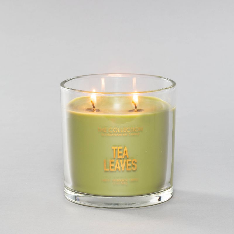 13oz Glass Jar 2-Wick Candle Tea Leaves - The Collection By Chesapeake Bay Candle