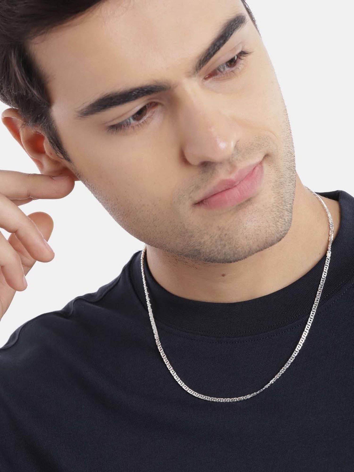 Zavya 925 Silver Royal Links Link Chain with Lobster Claw for Men for Men