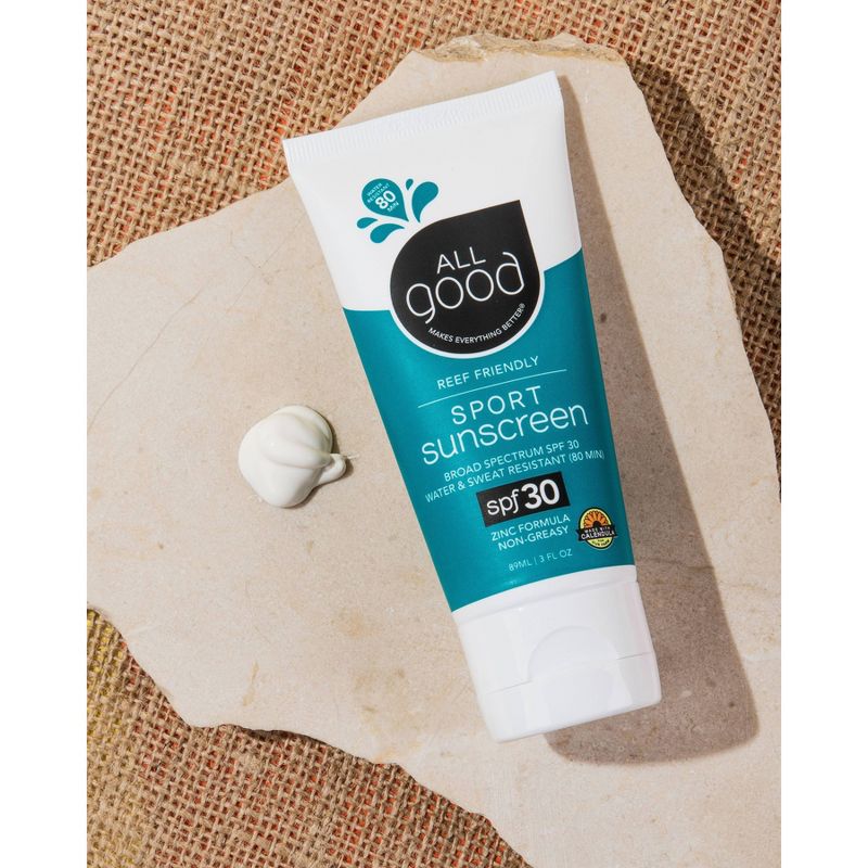 All Good Sport Sunscreen Lotion Water Resistant - SPF 30 - 3oz