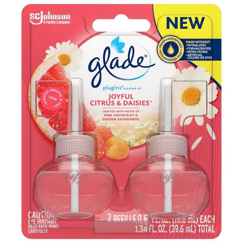 Glade Joyful Citrus Daisies PlugIns Refill - 2ct