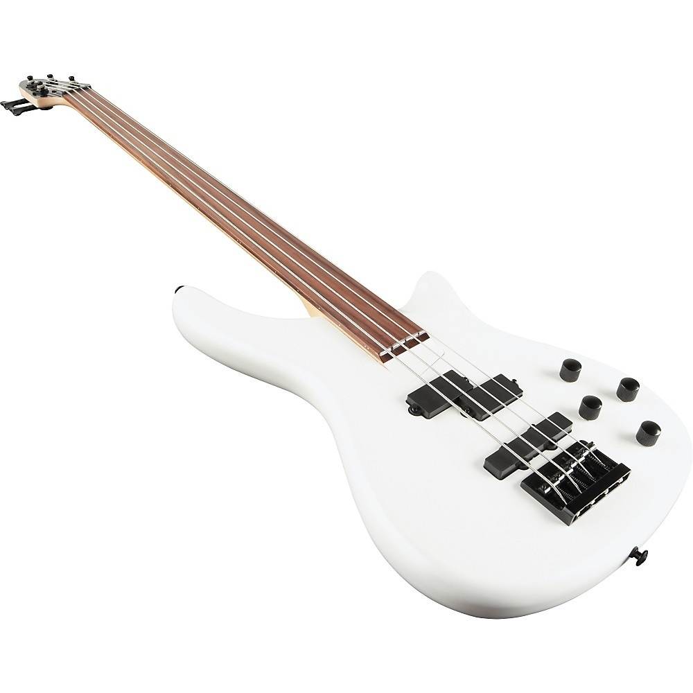 rogue lx200bf fretless series iii electric bass guitar pearl white