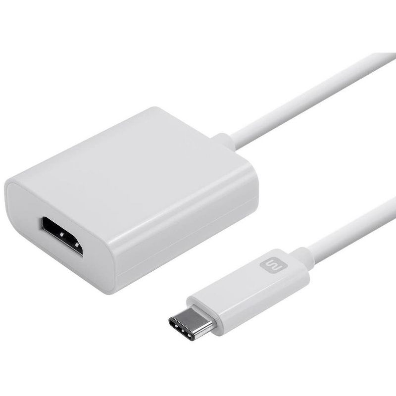 Monoprice USB-C to HDMI Adapter - White, Supports Up To 10Gbps Data Rate & USB 3.1 SuperSpeed - Select Series