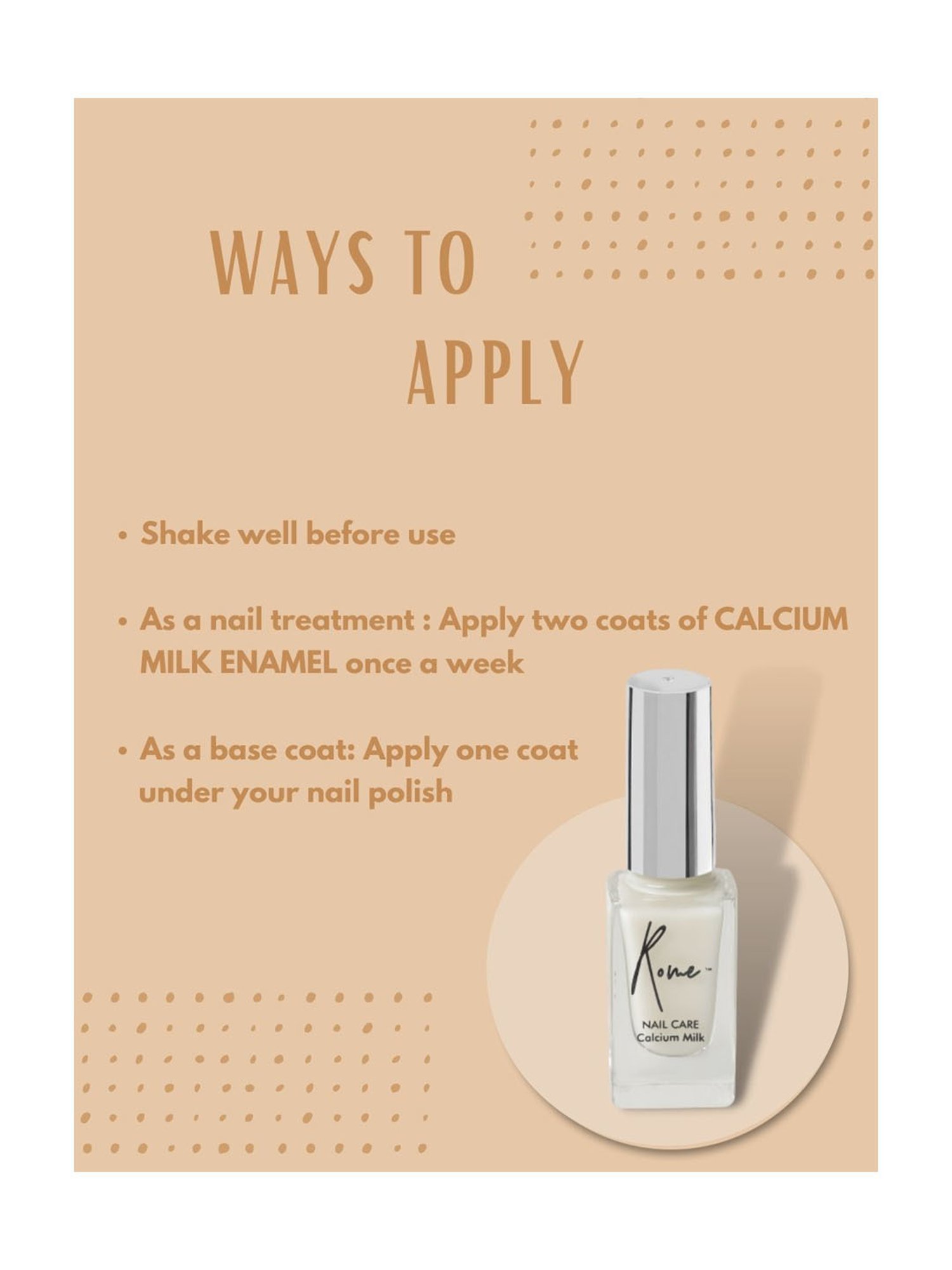 Rome Nail Calcium Milk - 8 ml