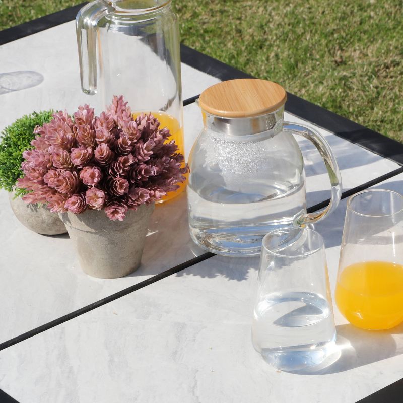 4pc Conversation Steel Patio Seating Sets Cream - Lokatse