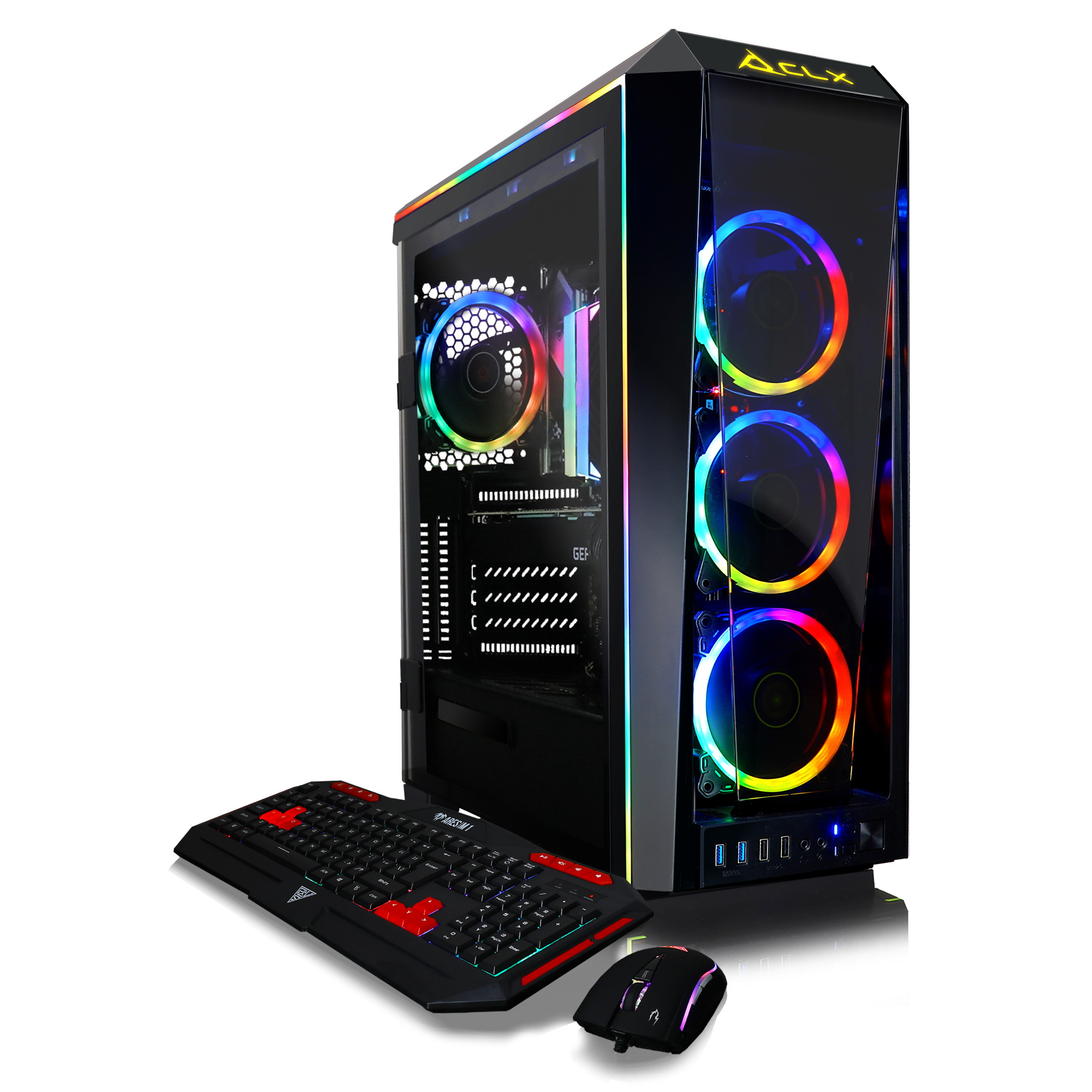 CLX SET VR-Ready Gaming Desktop - Liquid Cooled Intel Core i9 10920X 3.5Ghz 12-Core Processor, 64GB DDR4 Memory, GeForce RTX 3070 8GB GDDR6 Graphics, 1TB SSD, 6TB HDD, WiFi, Windows 10 Home 64-bit