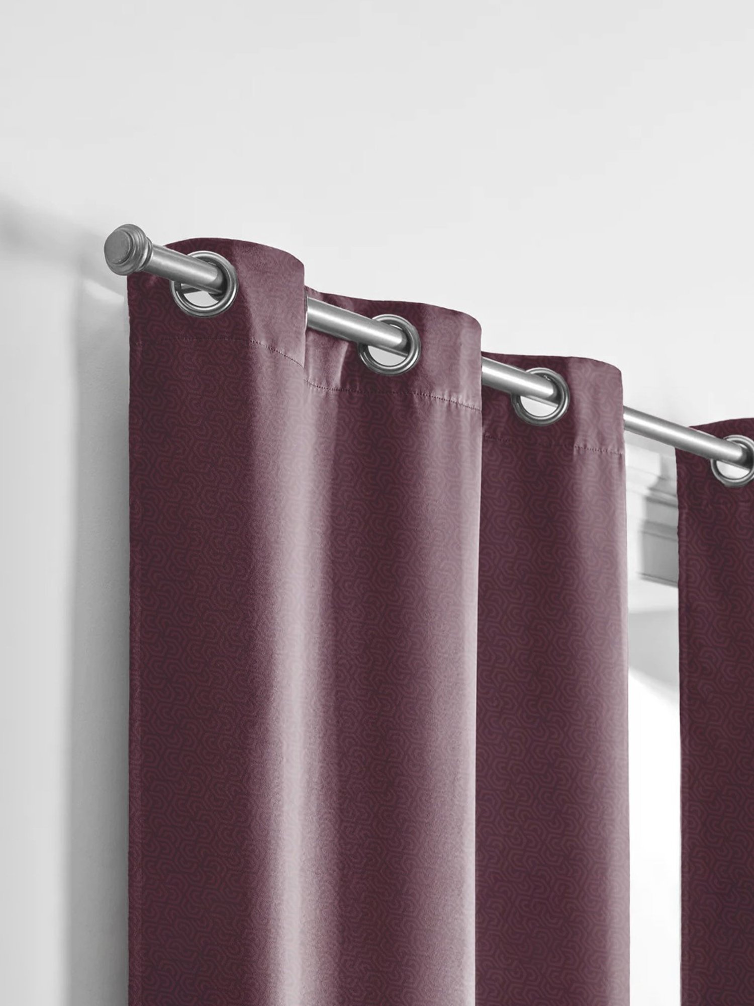 Stoa Paris Versailles Wine Polyester Door Curtain (7 ft)