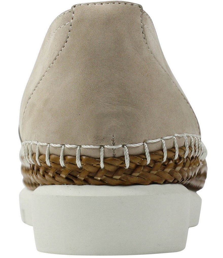 L'Amour Des Pieds Perforated Suede Stazzema Flatform Slip-Ons