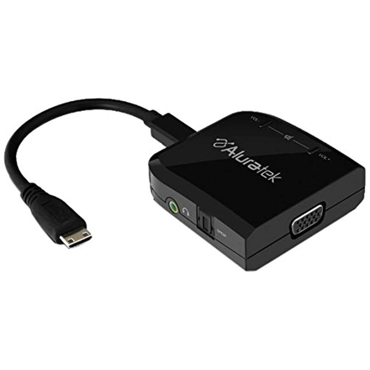 Aluratek HDMI 1080P to VGA Adapter with Audio - AHV100F