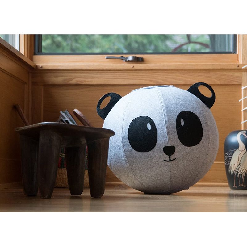 Vivora Niko Children's Anti Burst Inflatable 18 Inch Spherical Bounce Exercise Ball Ergonomic Chair, Panda Bear